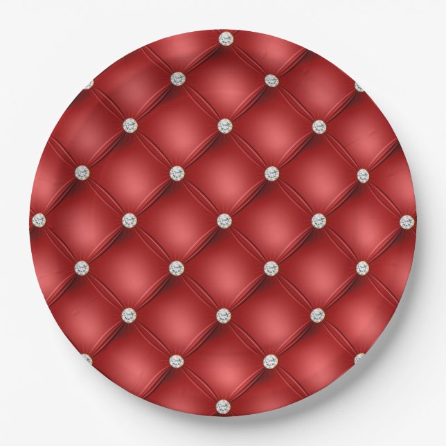 Red Diamond Paper Plate (Front)