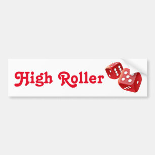 red dice bumper sticker