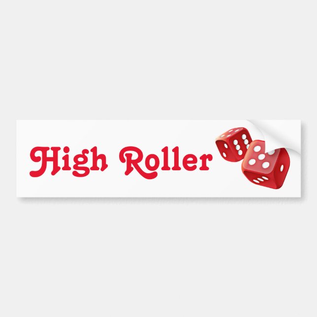 red dice bumper sticker (Front)
