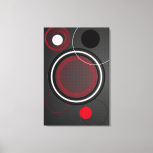 RED DIMENSION CANVAS PRINT