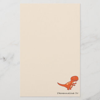 Red Dinosaur 0219 Stationery