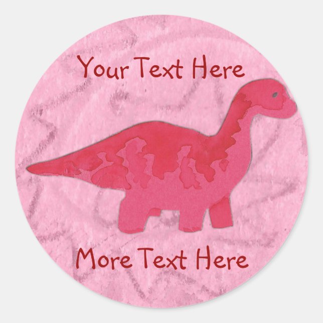 Red Dinosaur Stickers (Front)