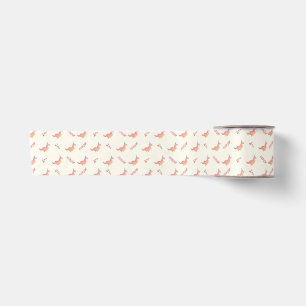 Red dinosaur two rex 2nd birthday party  satin ribbon