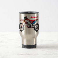 Red dirt bike motorcycle
