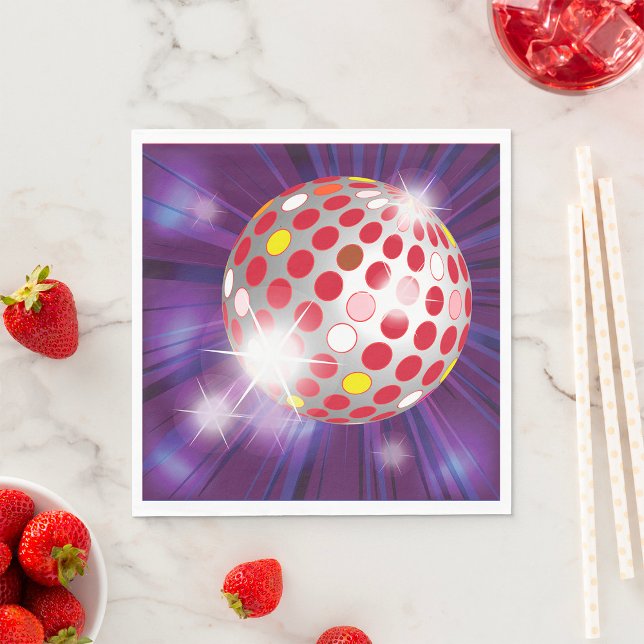 Red Disco Ball Napkin (Creator Uploaded)