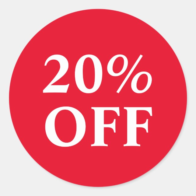 Red Discount Sticker (Front)