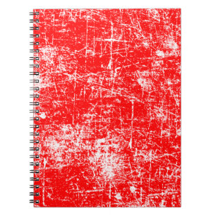 Red Distressed Notebook