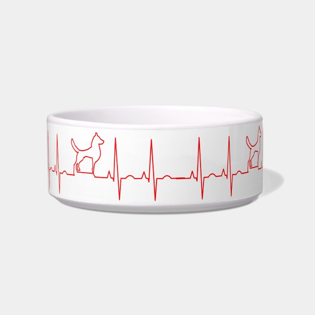 Red Dog Heartbeat Bowl (Front)