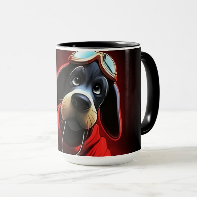 Red Dog Mug (Front Right)