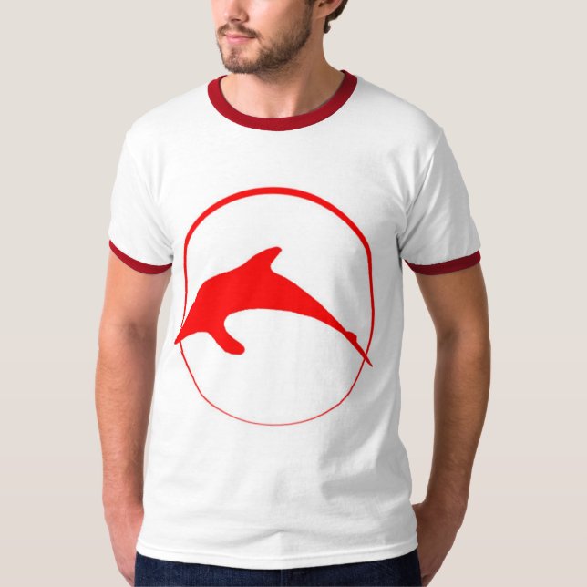 Red Dolphin Icon T-Shirt (Front)