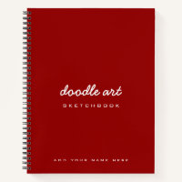 red doodle art name sketch