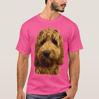 Red Doodle Dog retro T-Shirt