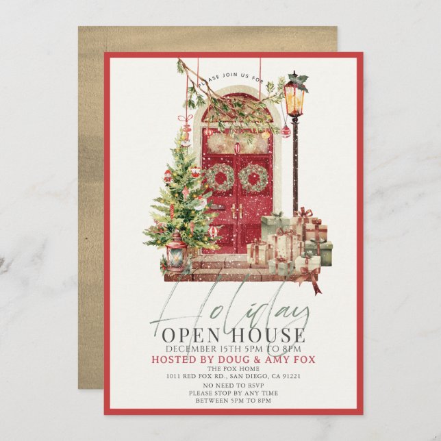 Red Door Christmas Holiday Open House (Front/Back)