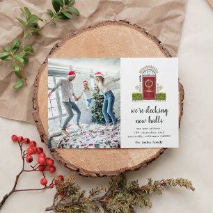 Red Door   Holiday Photo Moving Announcement