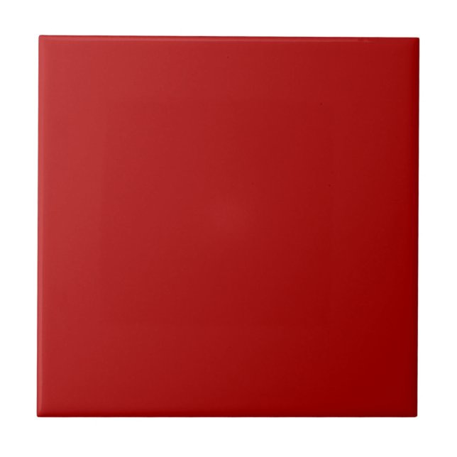 Red Door Red Square Kitchen and Bathroom Tile (Front)
