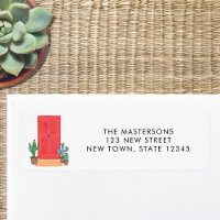 Red Door Return Address Label