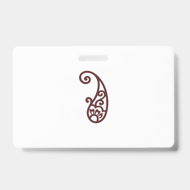 Red dot ID badge (Front)