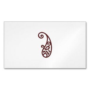 Red dot magnetic business card