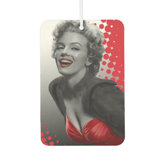 Red Dots Marilyn Car Air Freshener (Front)