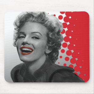 Red Dots Marilyn Mouse Pad