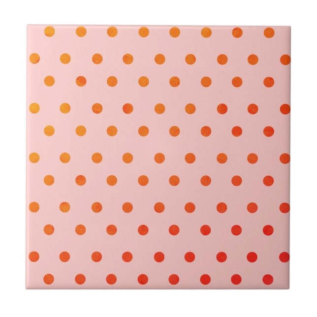 Red dots on pink tile (Front)