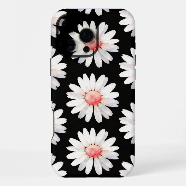 Red Dotted Daisy's iPhone Case (Back)