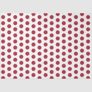 Red dotted tissue paper