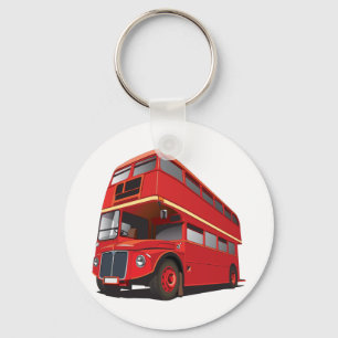 Red Double Decker Bus Classic London Transport Key Ring