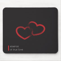 Red Double Heart Mousepad