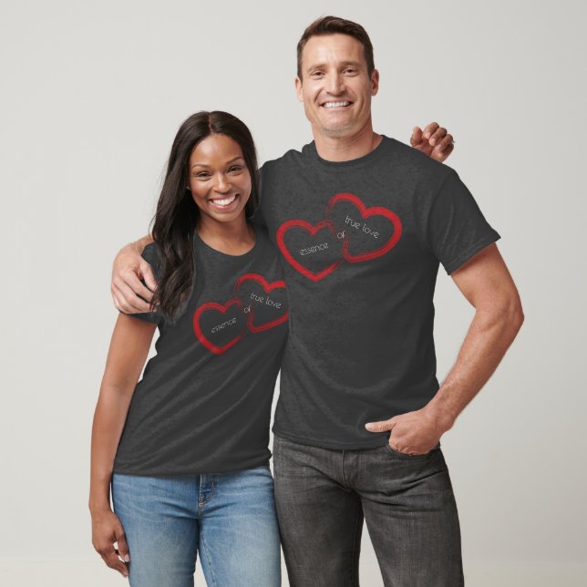  Red Double Heart T-Shirt (Unisex)