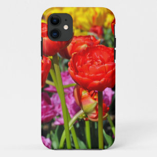 Red double tulips Case-Mate iPhone case