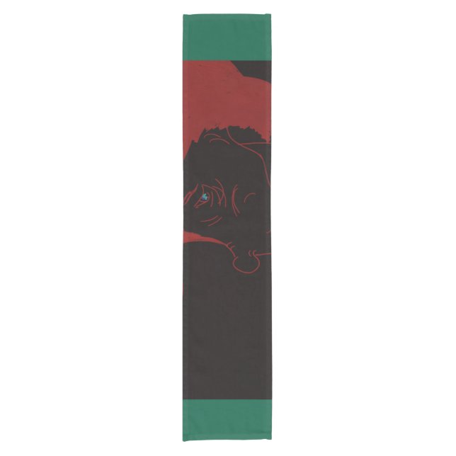Red Dove Princess  Short Table Runner (Front)