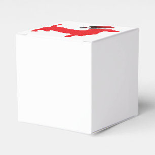 Red-Doxie---And-Santa-Hat Favour Box