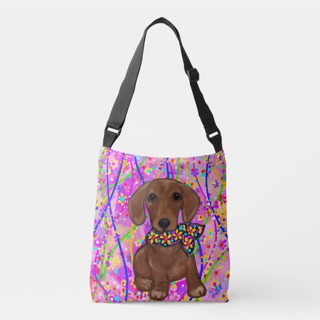 Red Doxie Crossbody Bag (Front)