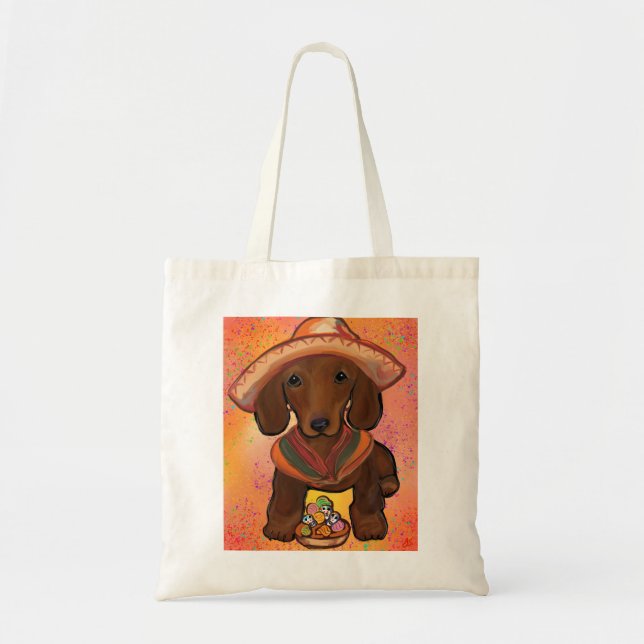 Red Doxie Tote Bag (Front)