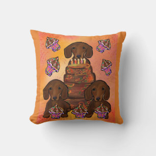 Red Doxies Cushion