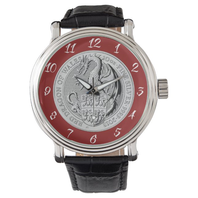 RED DRAGOM OF WALES COIN WATCH (Front)