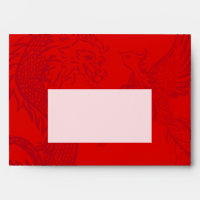 Red Dragon and Phoenix Chinese wedding design
