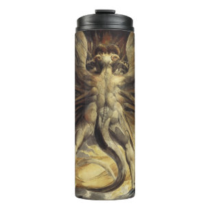 “Red Dragon” art custom text tumbler