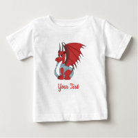 Red Dragon Cartoon Baby T-Shirt