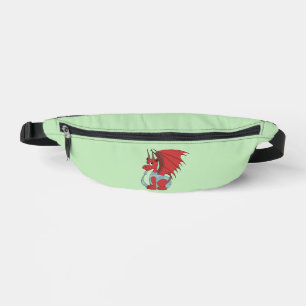 Red Dragon Cartoon  Bum Bags
