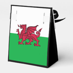 Red Dragon Celtic Flag of Wales & Welsh Favour Box