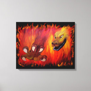 Red Dragon claw Canvas Print