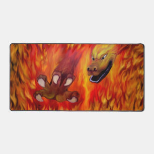 Red Dragon Claw Desk Mat