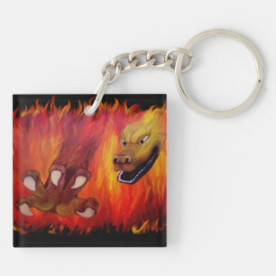Red Dragon claw Key Ring