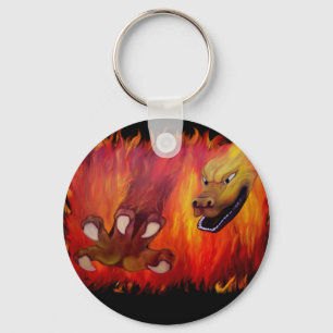 Red Dragon Claw Key Ring