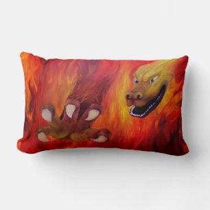 red Dragon claw Lumbar Cushion