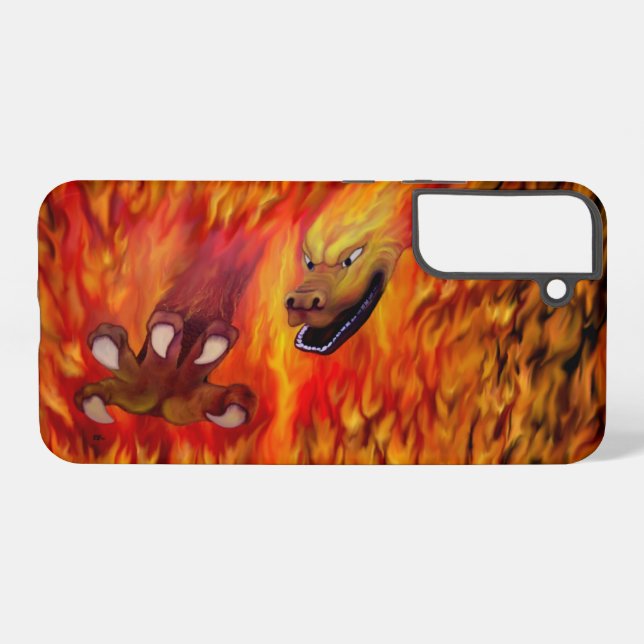 Red Dragon Claw Samsung Galaxy S22+ Case (Back Horizontal)