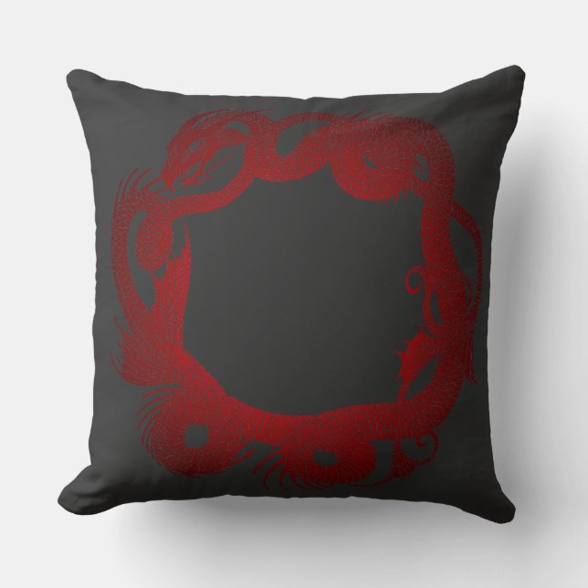Red Dragon Cushion (Front)