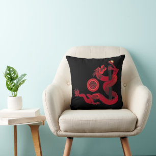 Red Dragon Cushion